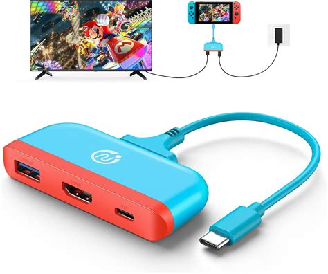 NEWDERY Switch Dock for Nintendo, Switch Docking Station for TV, Type C ...