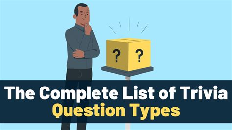 The Complete List of Trivia Question Types