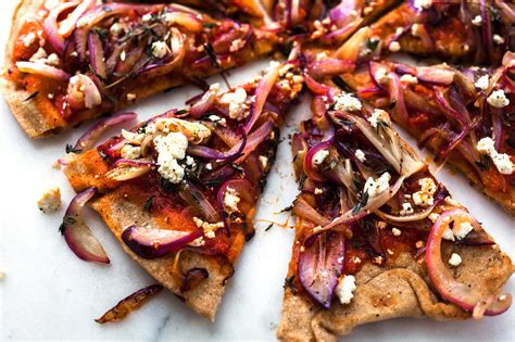 Grilled Pizza With Grilled Red Onions and Feta - The New York Times