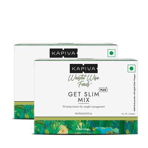 Kapiva Get Slim Mix | Blend of 10 Weight-Care Ingredients | Long-term ...
