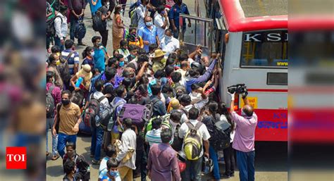 Free bus ride for Karnataka migrant workers to home | Bengaluru News ...