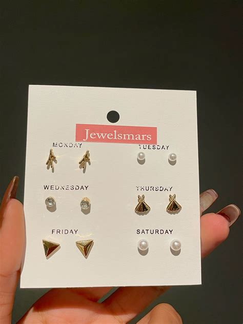 “The Party Dress” weekly stud earrings set combo – Jewelsmars