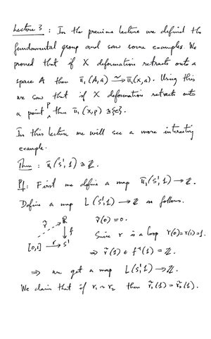 Lecture 16 - Algebraic Topology - Studocu
