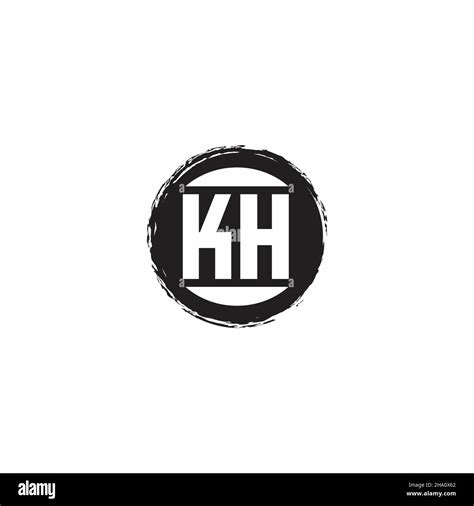 Initial Letter KH Logo. KH Letter Logo Design Vector Template Stock ...