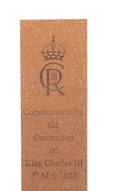 King Charles III Coronation Commemorative Bookmarks | Ubuy India