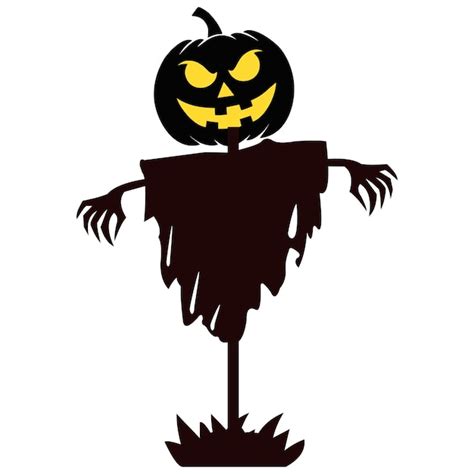 Halloween scarecrow face | Premium Vector