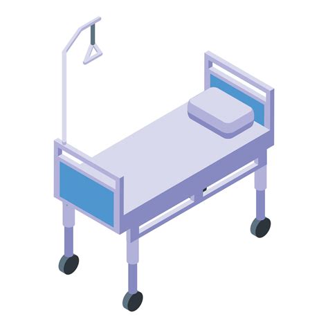 Hospital bed icon isometric vector. Nurse care 15003339 Vector Art at ...