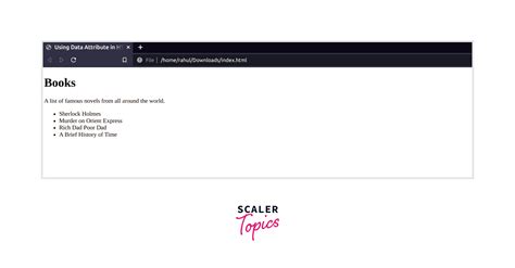 Image result for Object Data Example in HTML