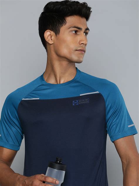 HRX by Hrithik Roshan Rapid Dry Colourblocked Running T-shirt - Price ...