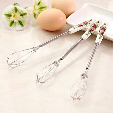 Buy RVS Handle Egg Beater Stirrer Ceramic Hand Mixer Whisks (20 X 2 cm ...