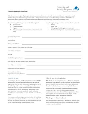 Fillable Online eiu Chapter Philanthropy Registration Form - eiu Fax ...