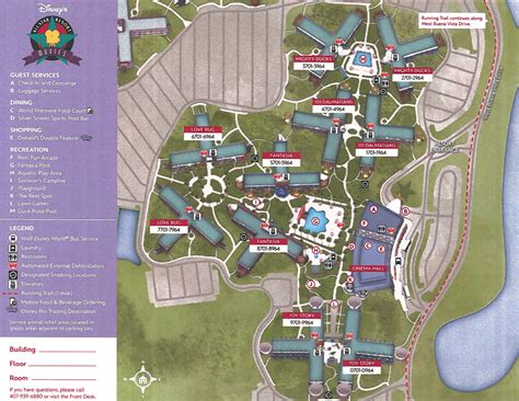 Disney's All-Star Movies Resort Map - Resorts Gal