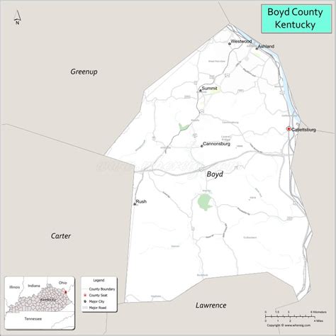 Boyd County Kentucky Map at Emily Wolcott blog