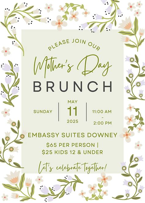 Mothers Day Champagne Brunch @ Embassy Suites Downey at Embassy Suites ...