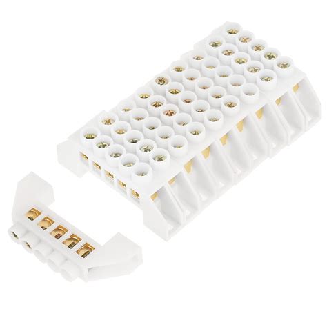 Buy Broco Terminal Block Electrical Connectors, 10pcs 5-Hole Bridge ...