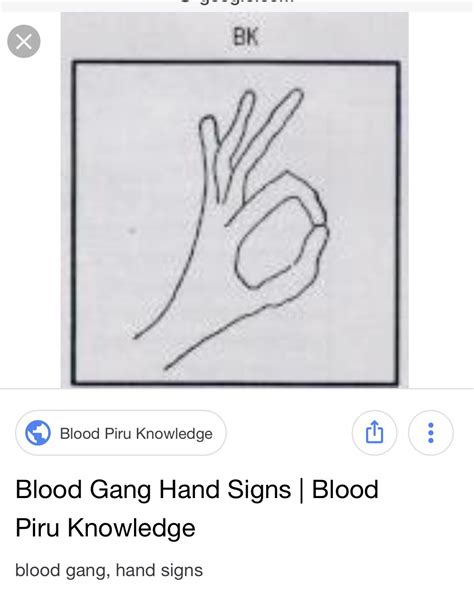Blood Hand Signs And Meanings