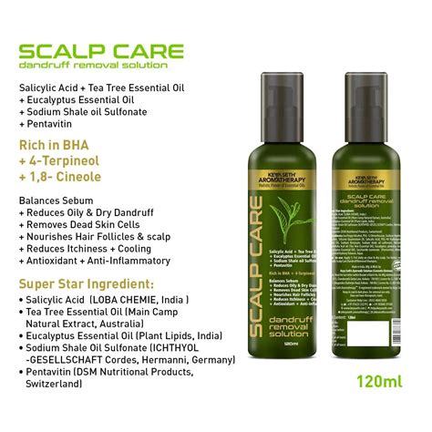 Scalp Care Dandruff Removal Solution with Salicylic Acid & Tea Tree ...