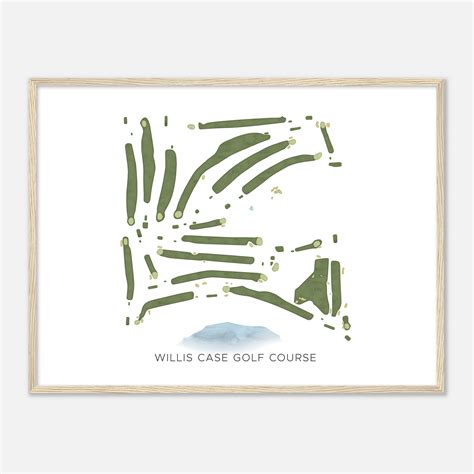 Willis Case Golf Course, Colorado - Modern Watercolor Map | Golfer Gift ...