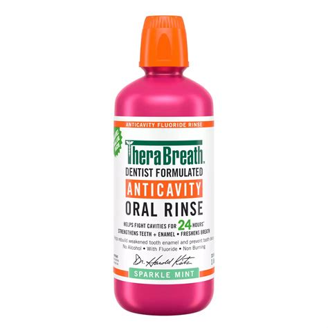 TheraBreath Anticavity Fluoride Mouthwash - Sparkle Mint - Shop Mouthwash at H-E-B