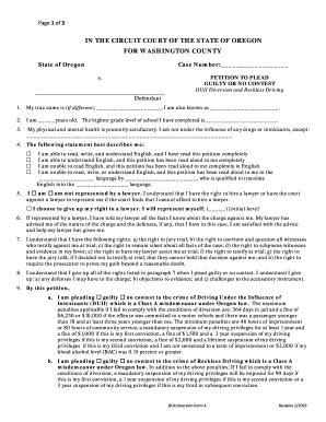 Fillable Online GUILTY OR NO CONTEST Fax Email Print - pdfFiller