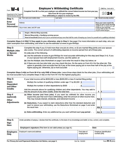 W4 Form In Spanish 2025 | Printable Form 2026