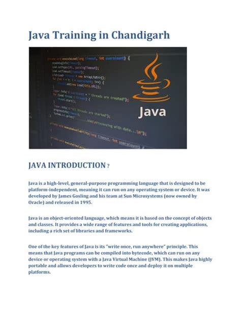 Image result for Java Training Introduction