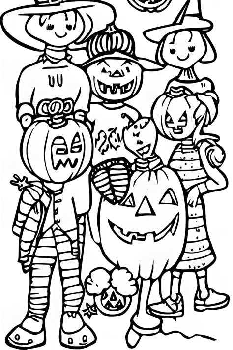 Character Halloween Coloring Pages