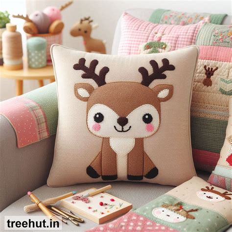 Reindeer Cushion Design Ideas, Animal Cushion Ideas