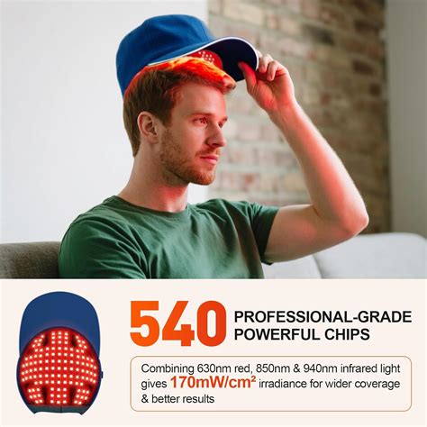 YIPFREE Red Light Cap, Red Light Hat for Head, 630nm 850nm India | Ubuy