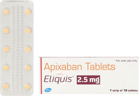 Eliquis 2.5mg Tablet: Uses, Side Effects, Price, Dosage & More Info ...