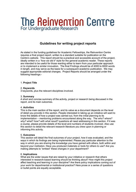 Image result for Writing a Project Report