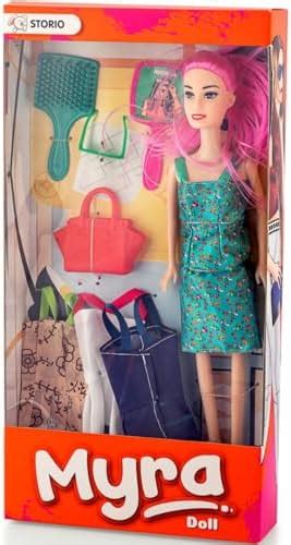 Storio Myra Doll Beautiful Dazzling Doll Toy with Moveable Arms & Legs ...