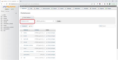 Create Database Using Xampp 的图像结果