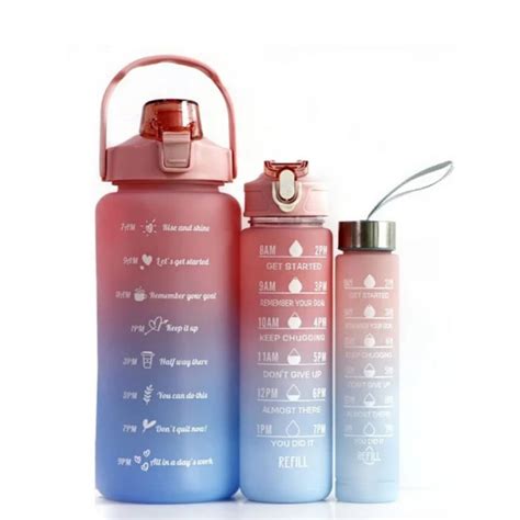 Premium 3 in 1 High Quality Motivational Bottles