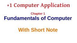 Image result for Computer Application Chapter 1 Notes