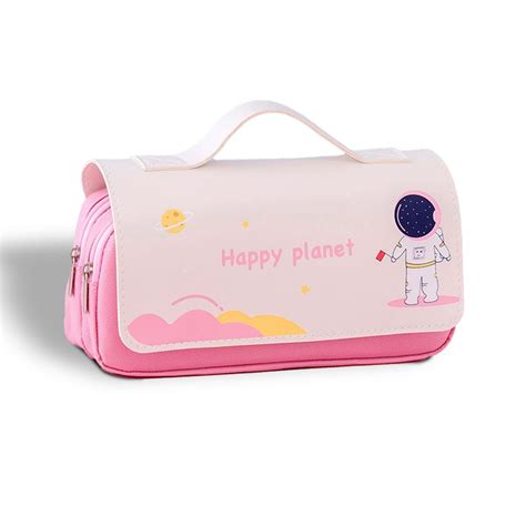 Buy Party Propz Polyester Space Pencil Pouch for Kids Pink Pencil Case ...