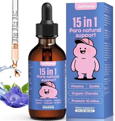 Amazon.com: Cartiverse Parasite Cleanse for Humans & Kids,Parasite Cleanse for Children,Zeolite ...