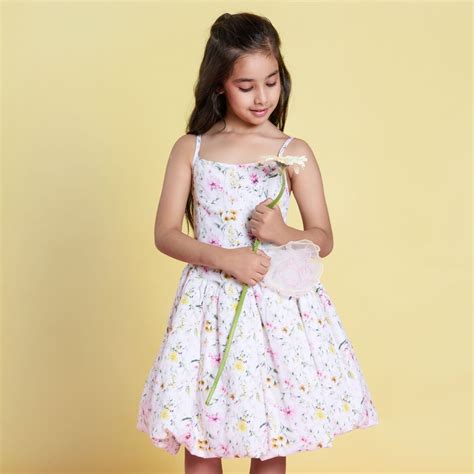 The Blossom Breeze Balloon Linen Dress – PNK - Isha Arora