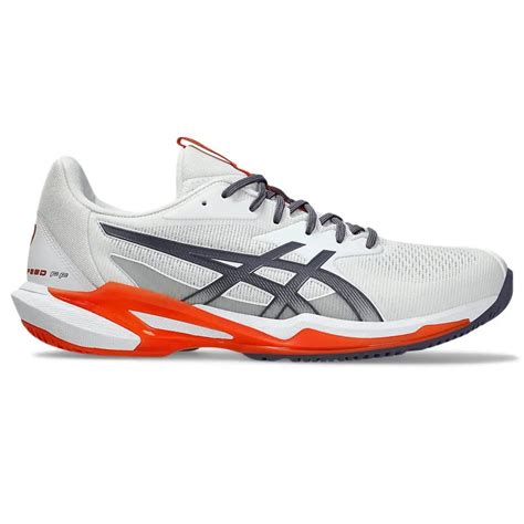 Asics Solution Speed FF 3 Tennis Shoes (White/Greyish Purple ...