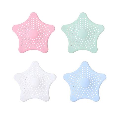 SNJ Silicone Drain Hair Catcher, Kitchen Sink Strainer - Bathroom ...