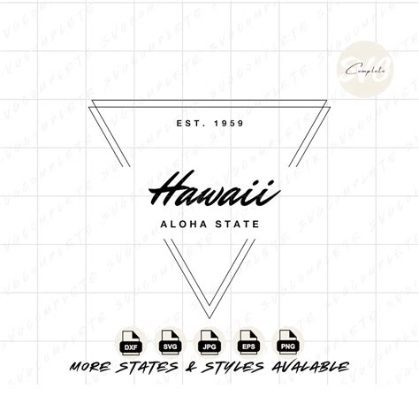 Hawaii Svg Aloha State Svg Hawaii Svg State of Hawaii Tshirt Hawaii Png ...
