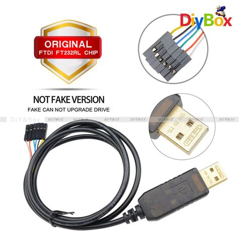 6Pin 1M Cable Original FTDI FT232RL USB to TTL RS232 | Ubuy India