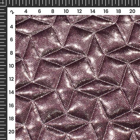 Silver Polka Dots Diamond Shape Foam Stiched On Imported Fabric – Fabcurate