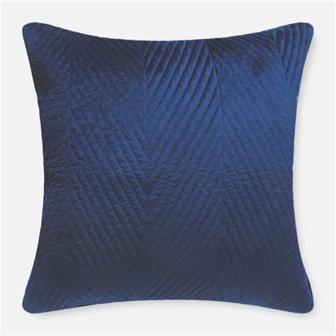 Blue Herringbone Euro Sham
