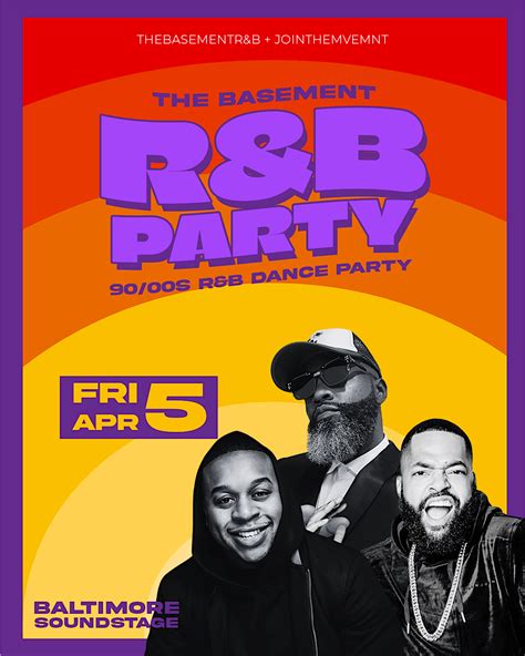 The Basement 90s/00s RNB Party | BALTIMORE, Baltimore Soundstage, 7 ...