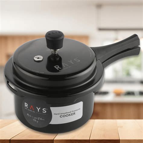 Aluminium Rays Black Beauty Pressure Cookers With Outer Lid (2.5 Litre ...