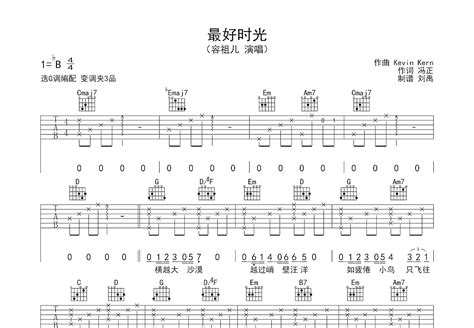 最好的我吉他谱_刘大拿,刘THESTAR思达LOF_A调弹唱77%单曲版 - 吉他世界