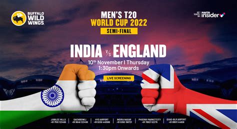 India vs England | T20 World Cup Semifinal | Live Screening at BWW ...