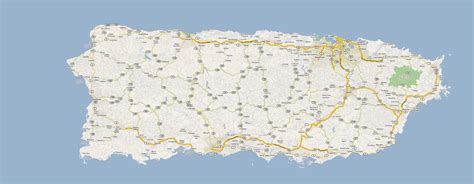 Large road map of Puerto Rico with cities | Puerto Rico | North America | Mapsland | Maps of the ...