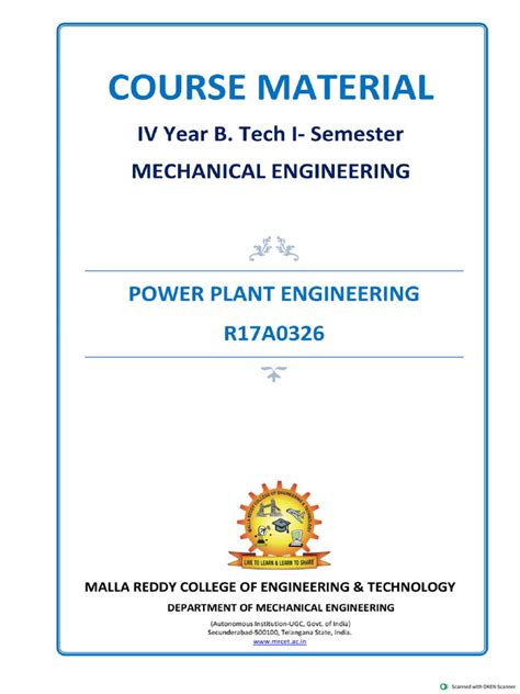 Image result for Power Plant Engineering Lecture Notes PPT